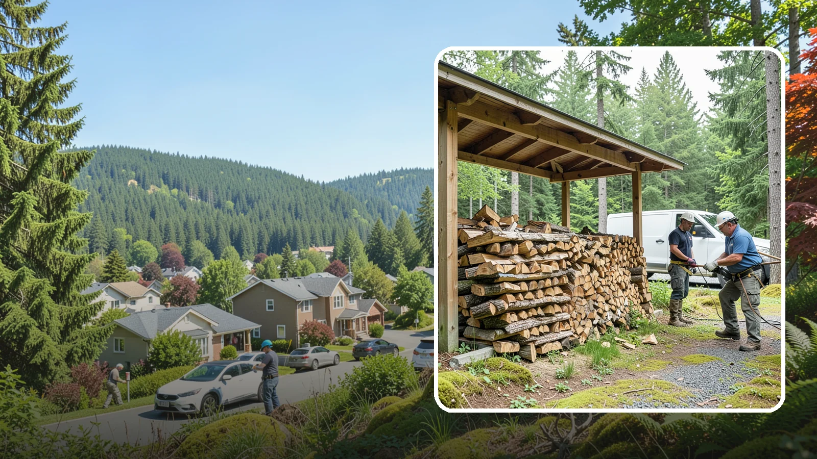 Firewood Stacking Service in Index, Snohomish County, WA - Our firewood stacking service neatly and securely stacks your delivered wood so it seasons well and stays easy to access.