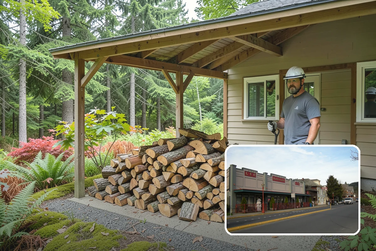 Firewood Stacking Service in Issaquah, King County, WA - Saves you the time and labor of stacking