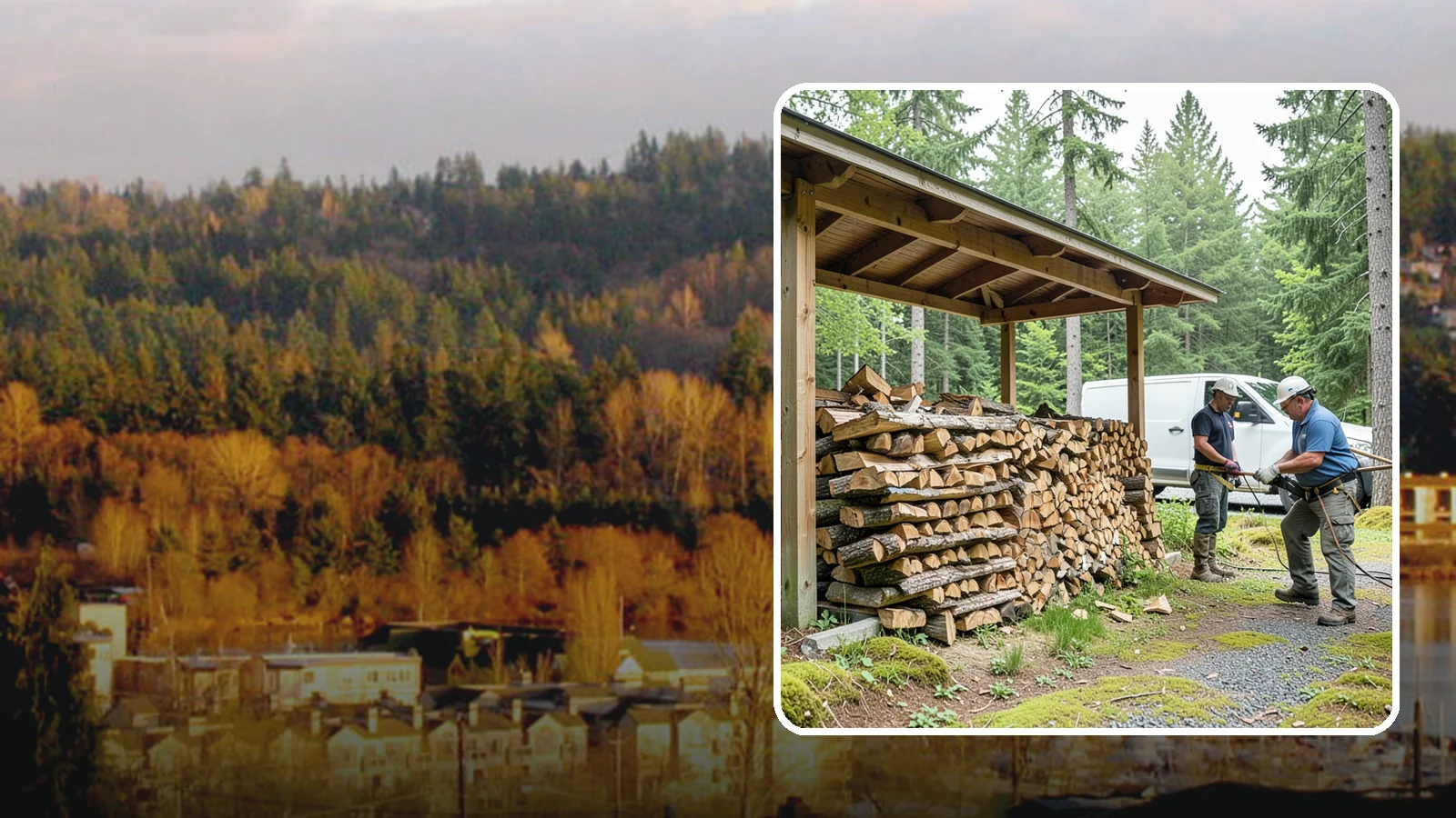 Firewood Stacking Service in Kenmore, King County, WA - Our firewood stacking service neatly and securely stacks your delivered wood so it seasons well and stays easy to access.