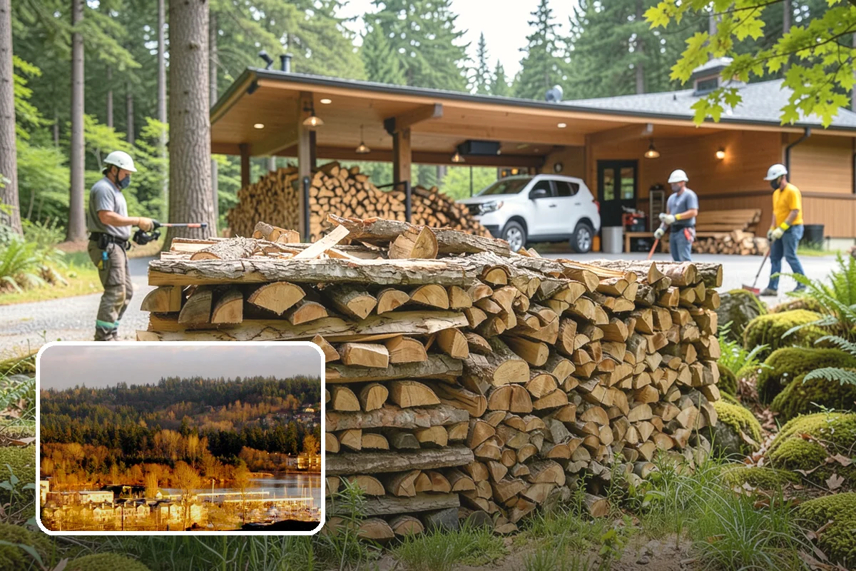 Firewood Stacking Service in Kenmore, King County, WA - Saves you the time and labor of stacking