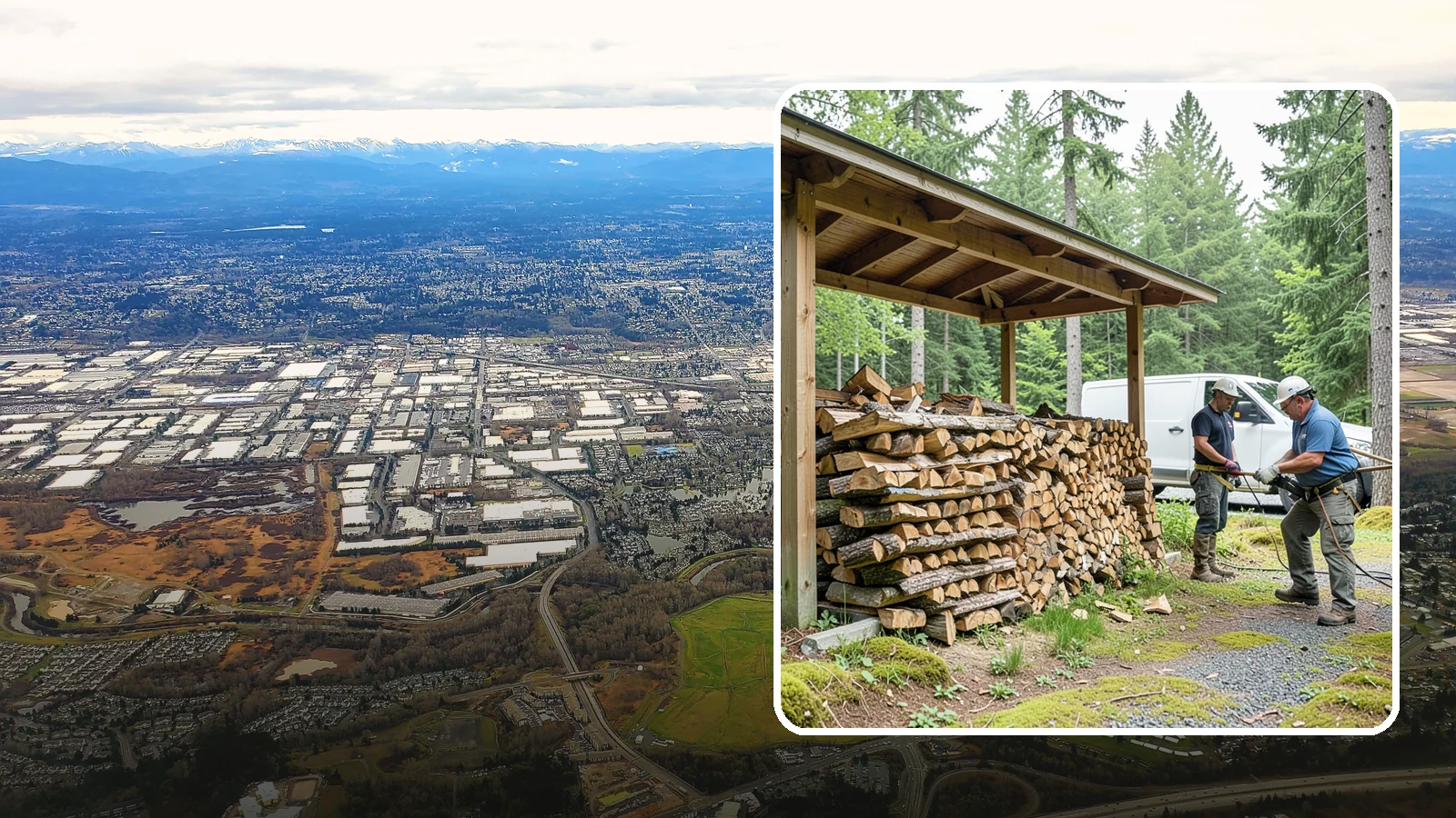 Firewood Stacking Service in Kent, King County, WA - Our firewood stacking service neatly and securely stacks your delivered wood so it seasons well and stays easy to access.