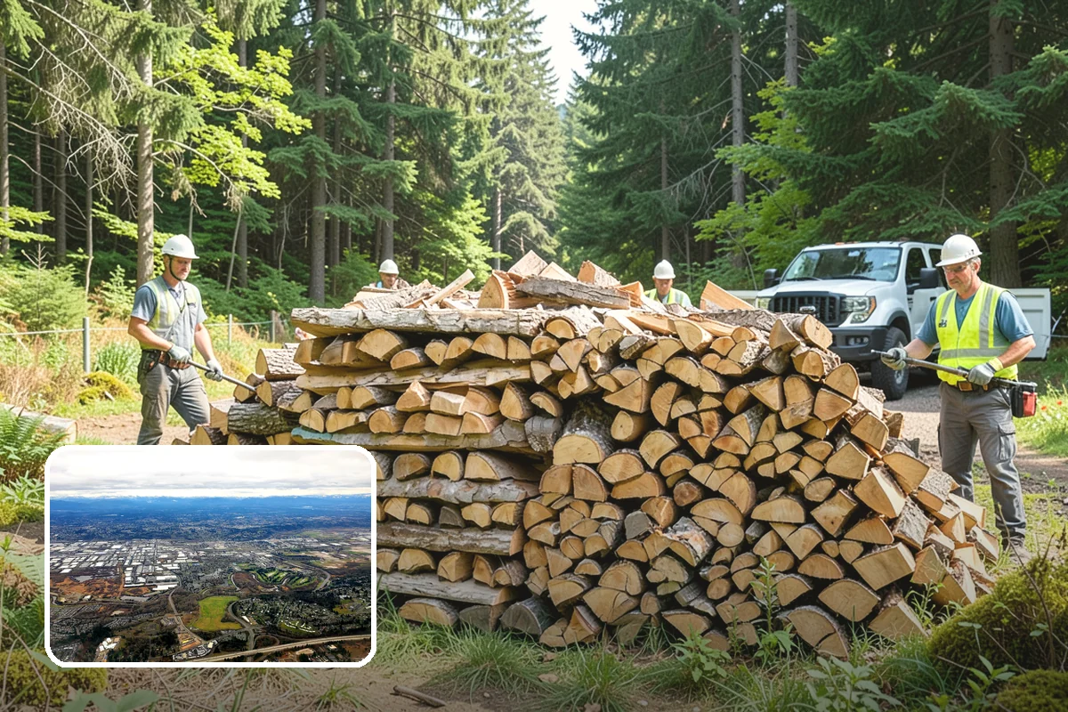 Firewood Stacking Service in Kent, King County, WA - Saves you the time and labor of stacking