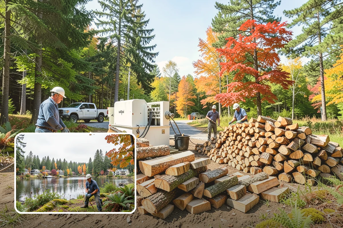 Firewood Stacking Service in La Conner, Skagit County, WA - Saves you the time and labor of stacking