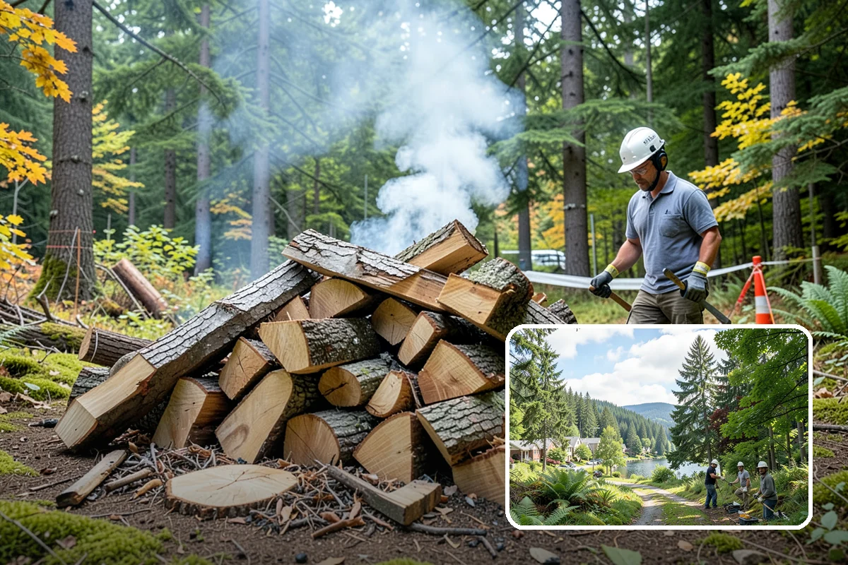 Firewood Stacking Service in Lake Forest Park, King County, WA - Saves you the time and labor of stacking
