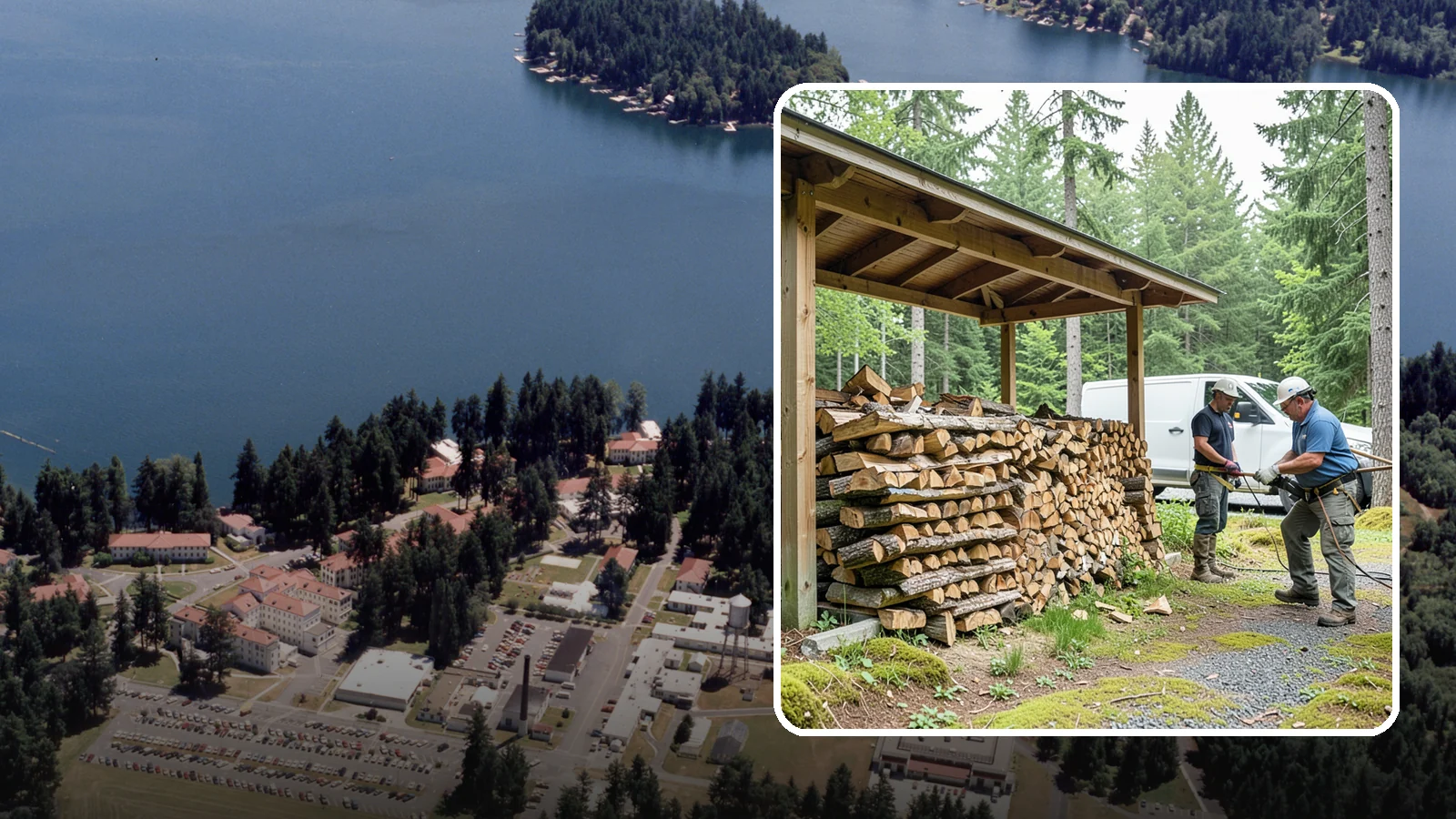 Firewood Stacking Service in Lakewood, Pierce County, WA - Our firewood stacking service neatly and securely stacks your delivered wood so it seasons well and stays easy to access.