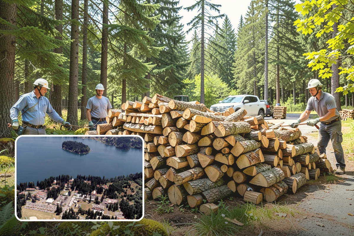 Firewood Stacking Service in Lakewood, Pierce County, WA - Saves you the time and labor of stacking
