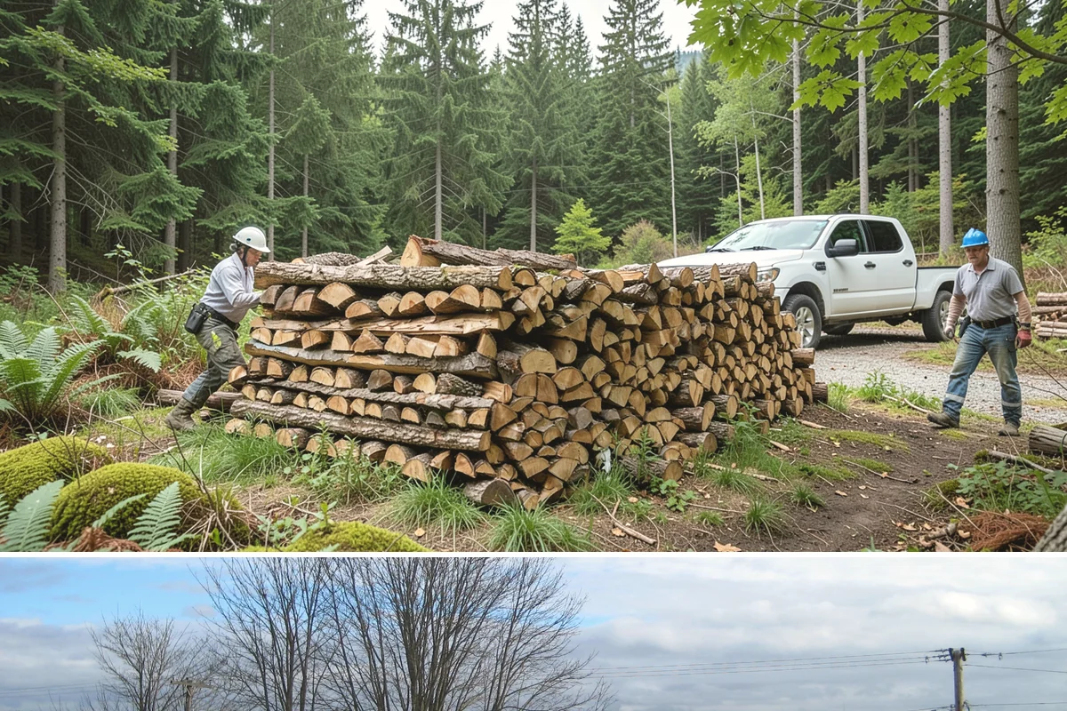 Firewood Stacking Service in Langley, Island County, WA - Valuable in spring and summer when proper stacking maximizes seasoning before winter.