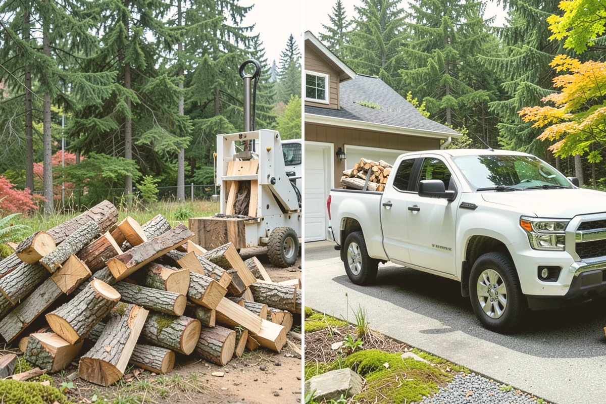 Firewood Stacking Service in Lynnwood, Snohomish County, WA - Confirm where you want the wood stacked