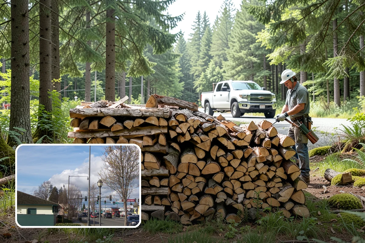 Firewood Stacking Service in Marysville, Snohomish County, WA - Saves you the time and labor of stacking