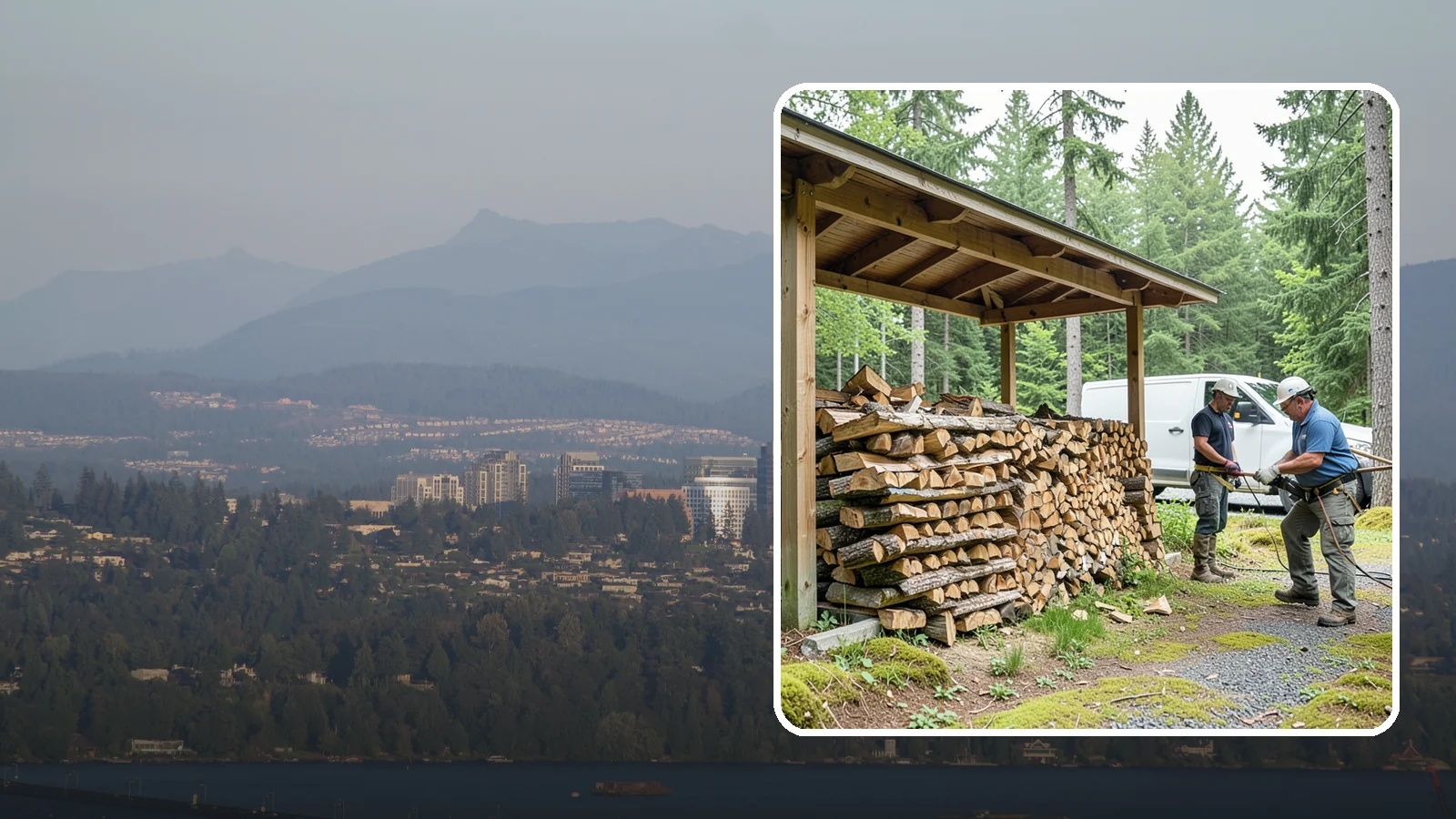 Firewood Stacking Service in Medina, King County, WA - Our firewood stacking service neatly and securely stacks your delivered wood so it seasons well and stays easy to access.