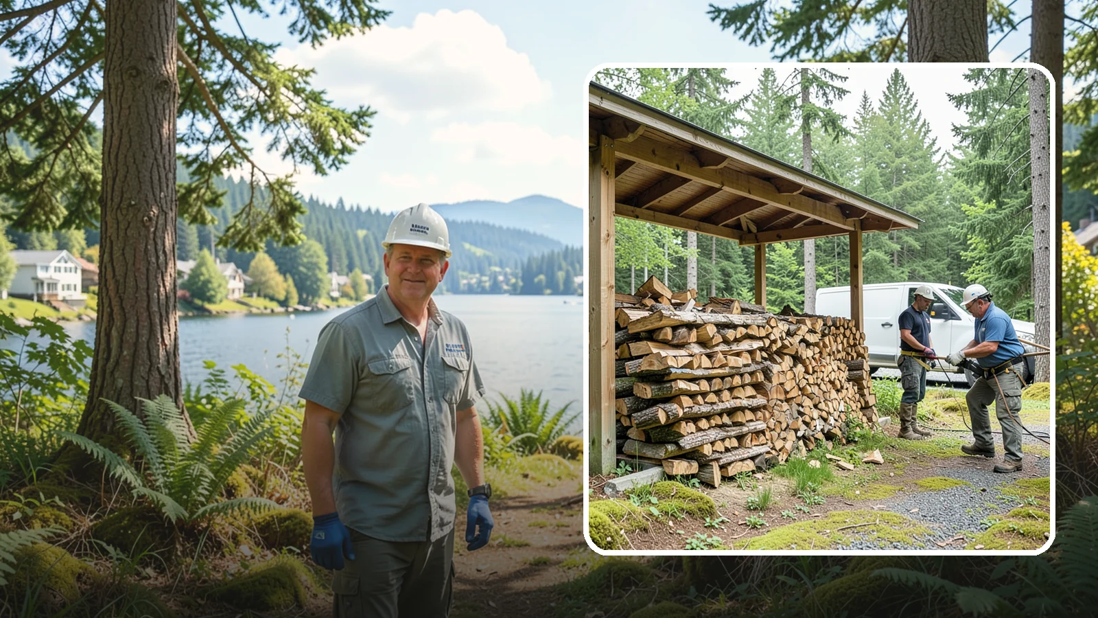 Firewood Stacking Service in Milton, King County, WA - Our firewood stacking service neatly and securely stacks your delivered wood so it seasons well and stays easy to access.