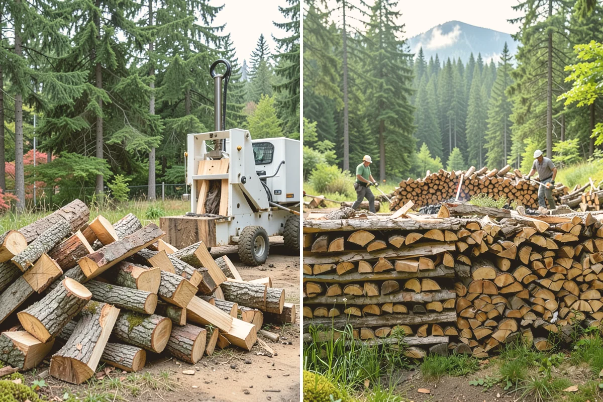 Firewood Stacking Service in Milton, King County, WA - Confirm where you want the wood stacked