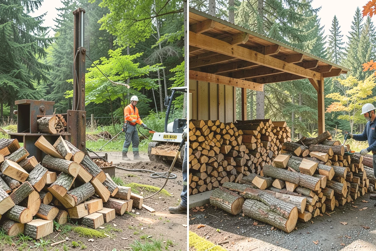 Firewood Stacking Service in Mount Vernon, WA - Confirm where you want the wood stacked