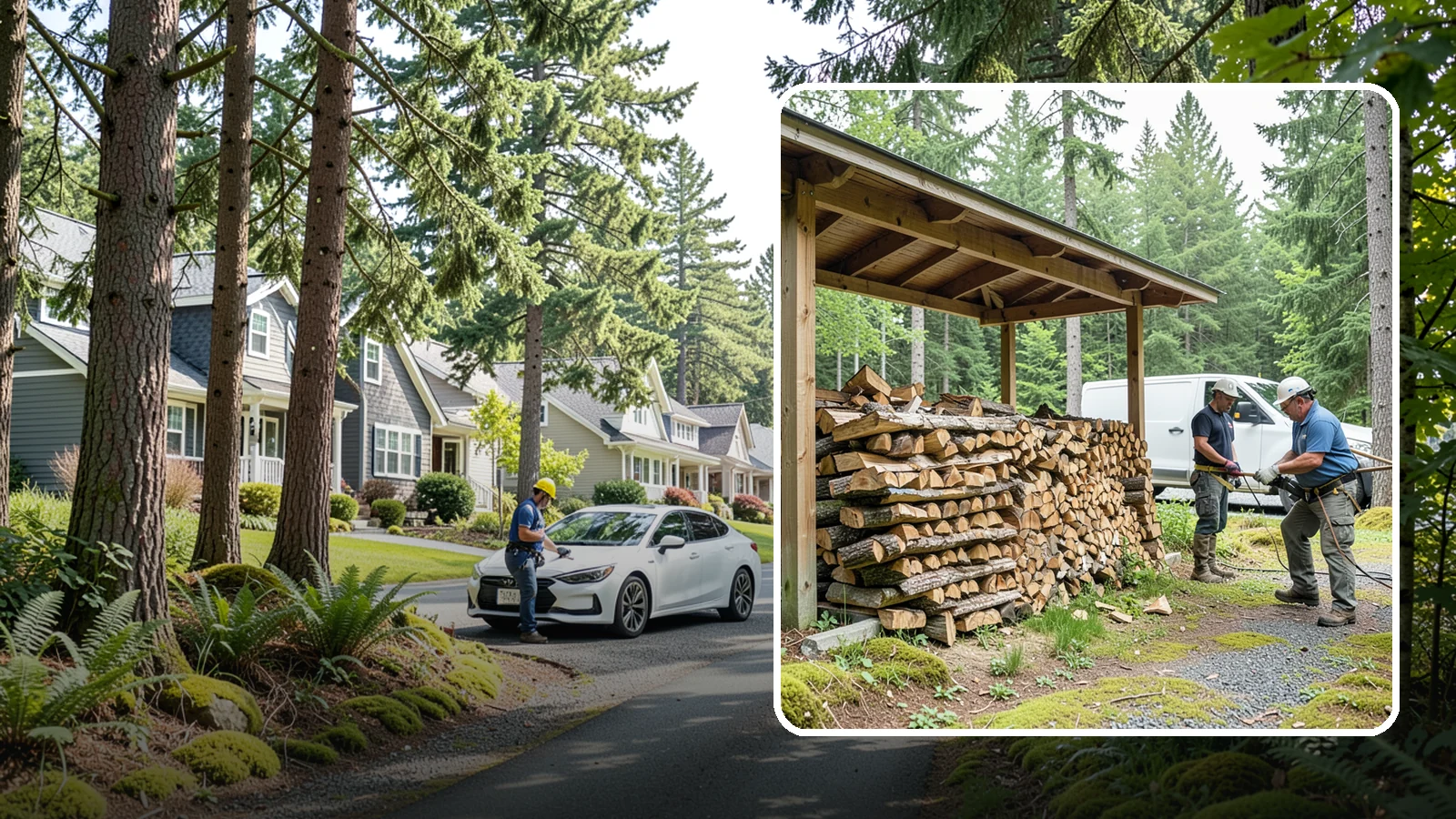 Firewood Stacking Service in Normandy Park, King County, WA - Our firewood stacking service neatly and securely stacks your delivered wood so it seasons well and stays easy to access.