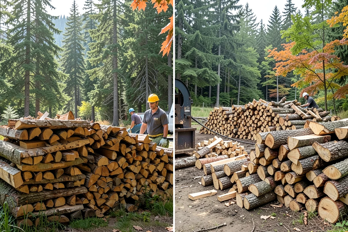 Firewood Stacking Service in Normandy Park, King County, WA - Confirm where you want the wood stacked