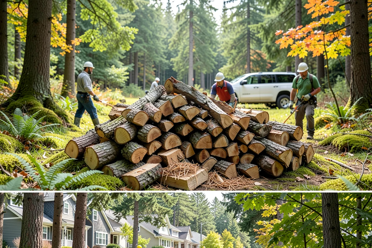 Firewood Stacking Service in Normandy Park, King County, WA - Valuable in spring and summer when proper stacking maximizes seasoning before winter.