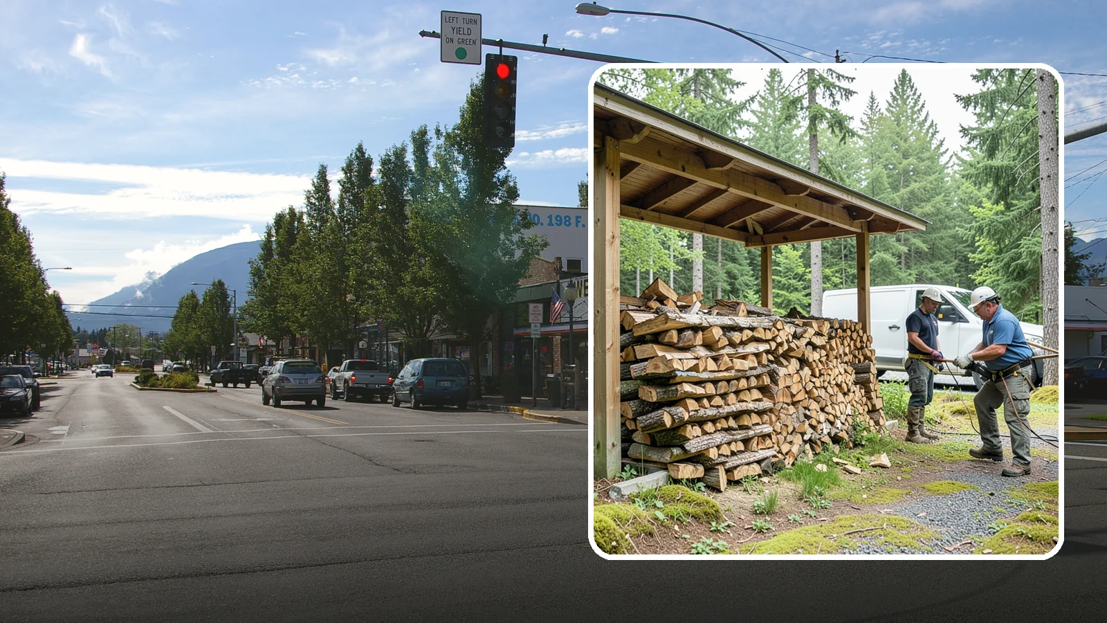 Firewood Stacking Service in North Bend, King County, WA - Our firewood stacking service neatly and securely stacks your delivered wood so it seasons well and stays easy to access.