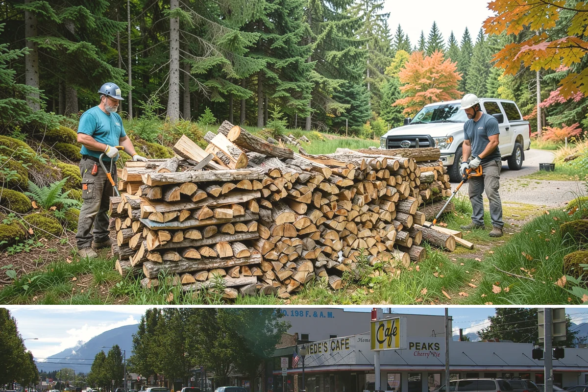 Firewood Stacking Service in North Bend, King County, WA - Valuable in spring and summer when proper stacking maximizes seasoning before winter.