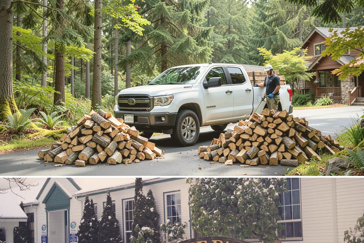 Firewood Stacking Service in Pacific, King County, WA - Valuable in spring and summer when proper stacking maximizes seasoning before winter.