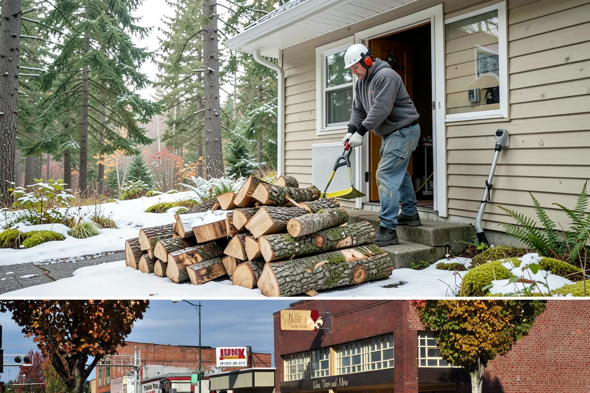 Firewood Stacking Service in Puyallup, Pierce County, WA - Valuable in spring and summer when proper stacking maximizes seasoning before winter.