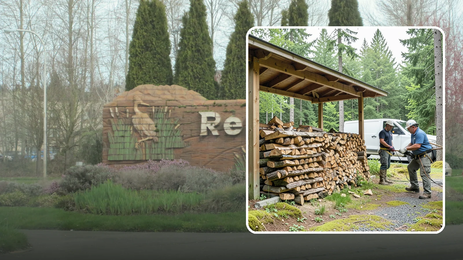 Firewood Stacking Service in Renton, King County, WA - Our firewood stacking service neatly and securely stacks your delivered wood so it seasons well and stays easy to access.