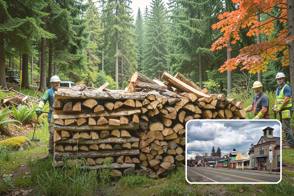 Firewood Stacking Service in Roy, Pierce County, WA - Saves you the time and labor of stacking