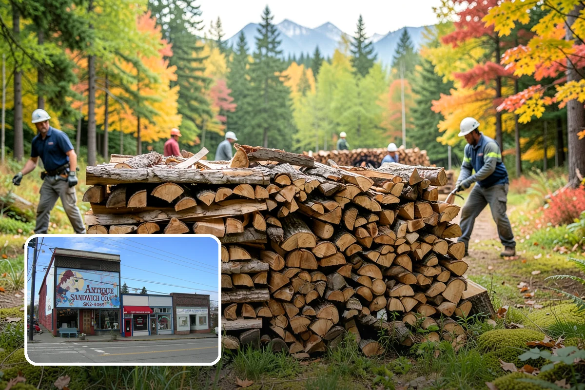 Firewood Stacking Service in Ruston, Pierce County, WA - Saves you the time and labor of stacking