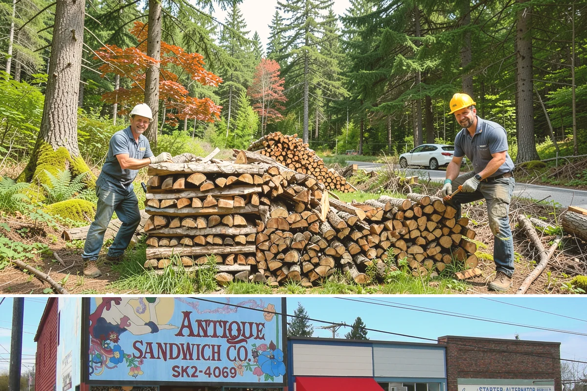 Firewood Stacking Service in Ruston, Pierce County, WA - Valuable in spring and summer when proper stacking maximizes seasoning before winter.