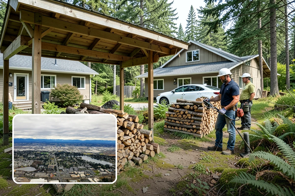 Firewood Stacking Service in SeaTac, WA - Saves you the time and labor of stacking
