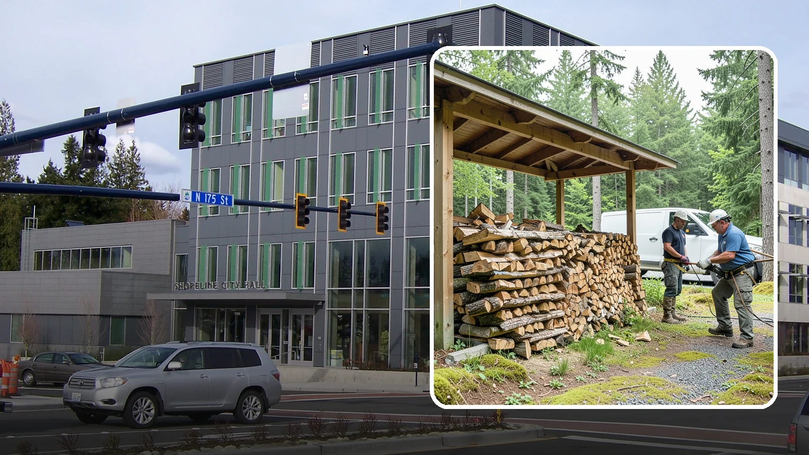 Firewood Stacking Service in Shoreline, King County, WA - Our firewood stacking service neatly and securely stacks your delivered wood so it seasons well and stays easy to access.