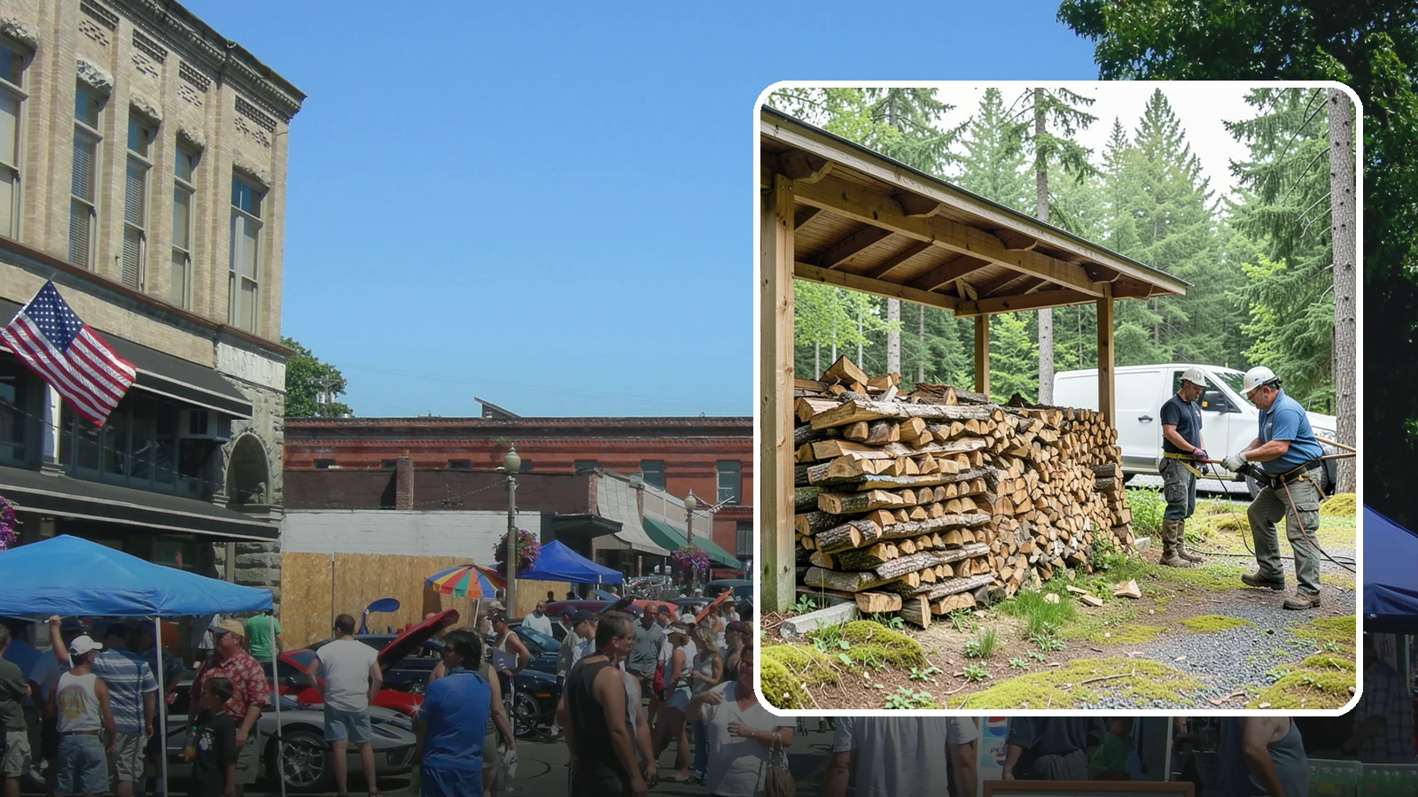 Firewood Stacking Service in Snohomish, Snohomish County, WA - Our firewood stacking service neatly and securely stacks your delivered wood so it seasons well and stays easy to access.