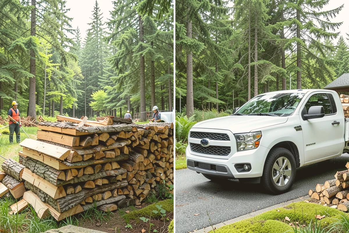 Firewood Stacking Service in Snohomish, Snohomish County, WA - Confirm where you want the wood stacked