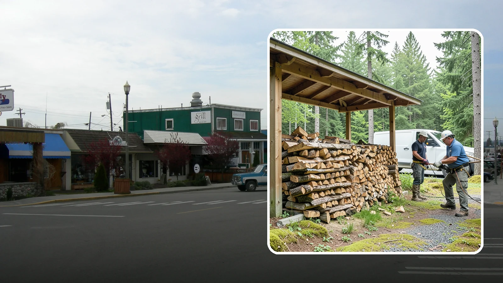 Firewood Stacking Service in Stanwood, Snohomish County, WA - Our firewood stacking service neatly and securely stacks your delivered wood so it seasons well and stays easy to access.