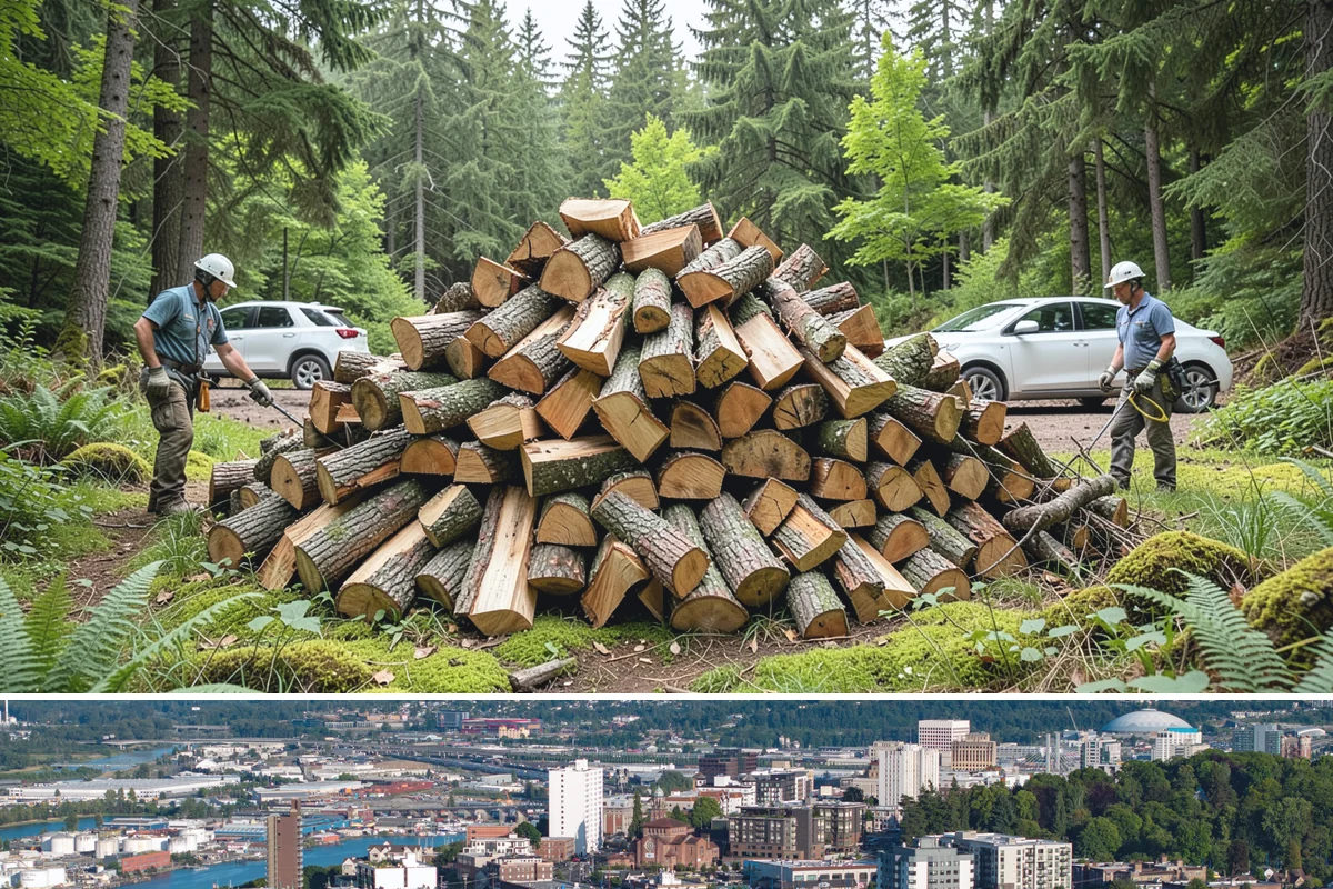 Firewood Stacking Service in Tacoma, Pierce County, WA - Valuable in spring and summer when proper stacking maximizes seasoning before winter.