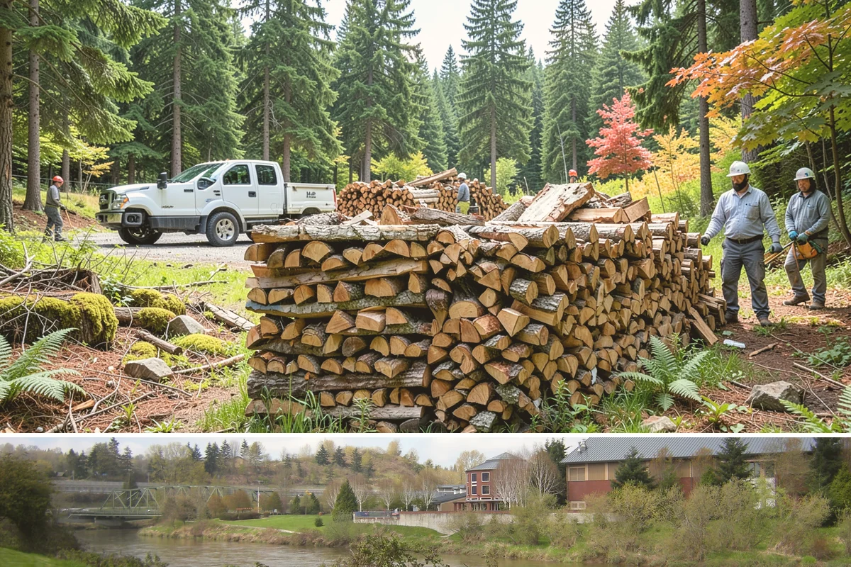 Firewood Stacking Service in Tukwila, King County, WA - Valuable in spring and summer when proper stacking maximizes seasoning before winter.