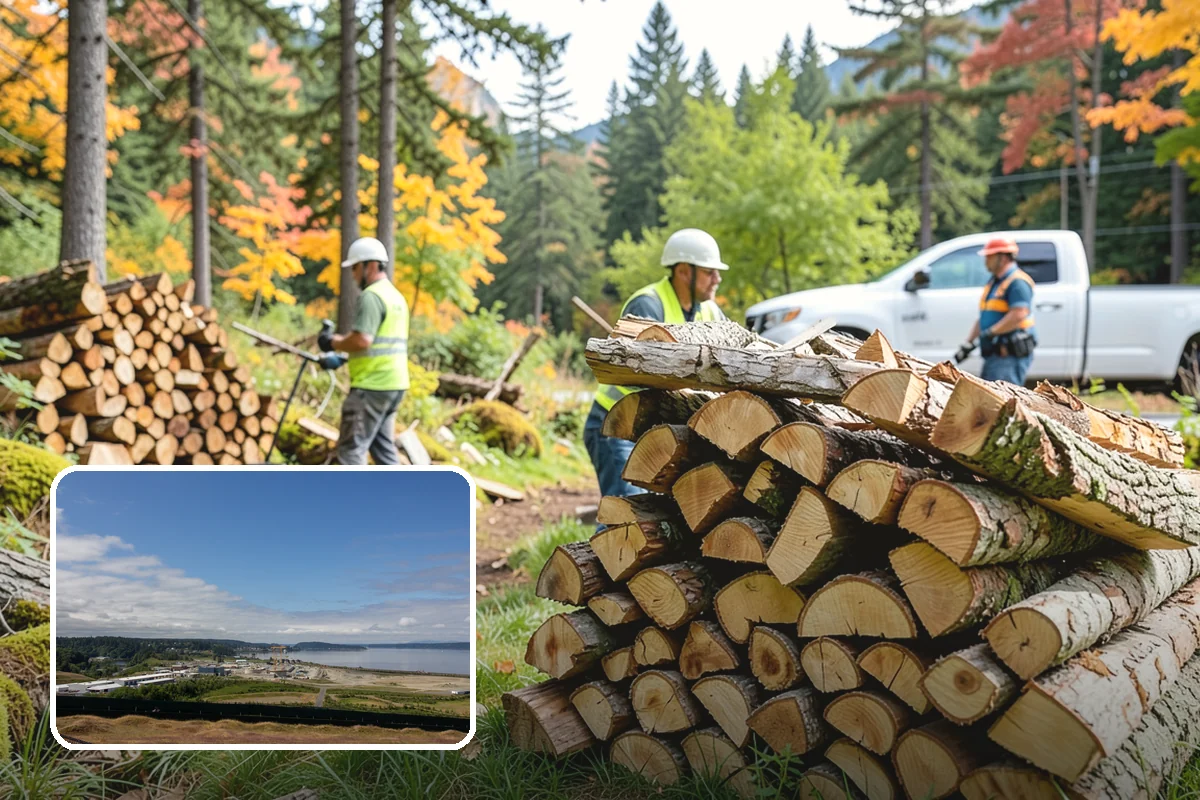 Firewood Stacking Service in University Place, Pierce County, WA - Saves you the time and labor of stacking