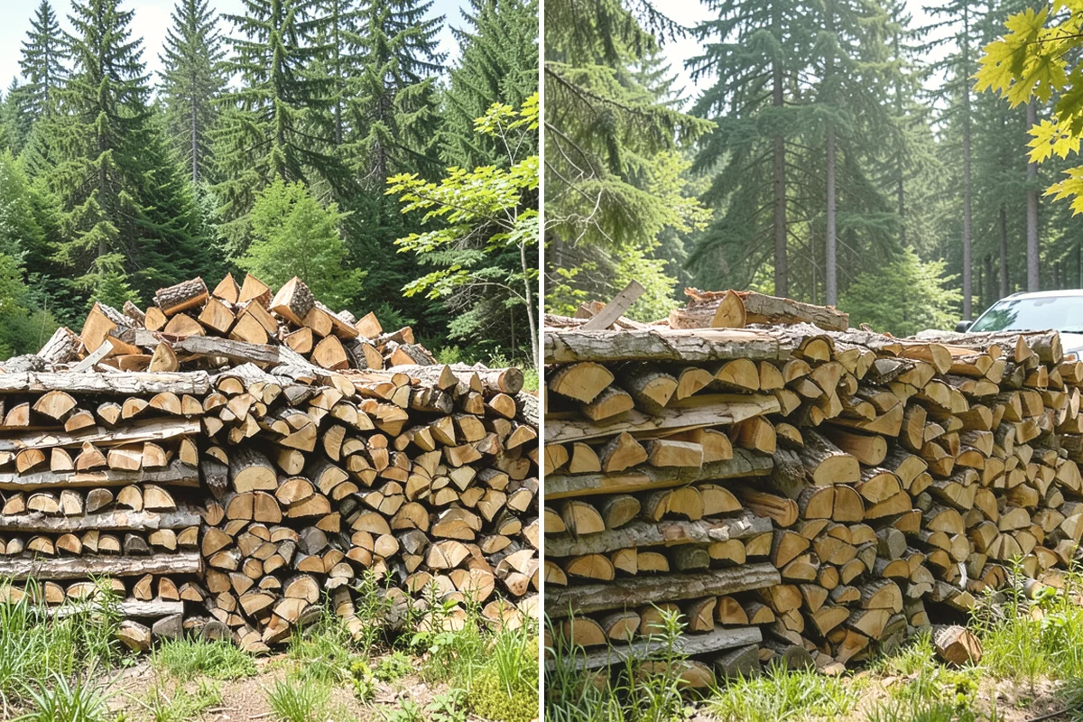 Firewood Stacking Service in University Place, Pierce County, WA - Confirm where you want the wood stacked