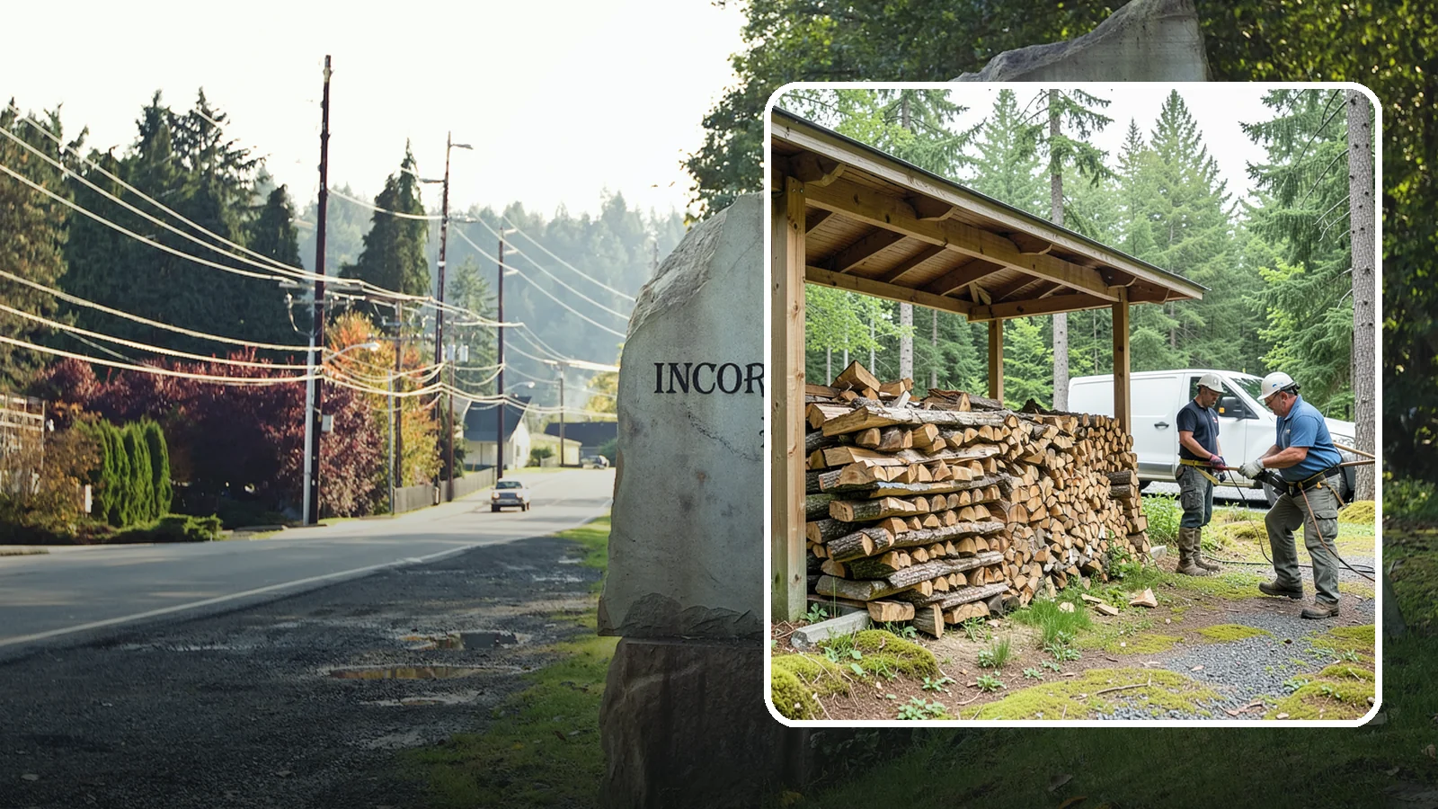 Firewood Stacking Service in Wilkeson, Pierce County, WA - Our firewood stacking service neatly and securely stacks your delivered wood so it seasons well and stays easy to access.