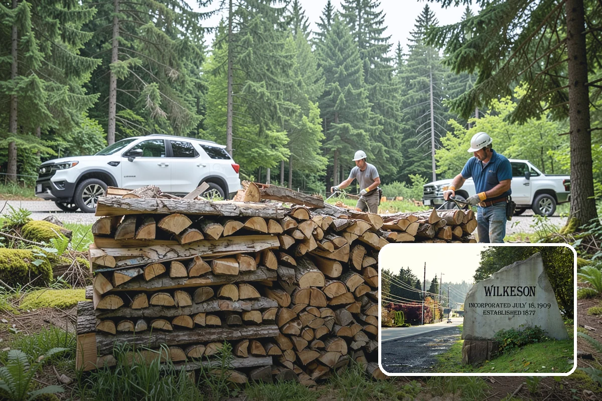 Firewood Stacking Service in Wilkeson, Pierce County, WA - Saves you the time and labor of stacking