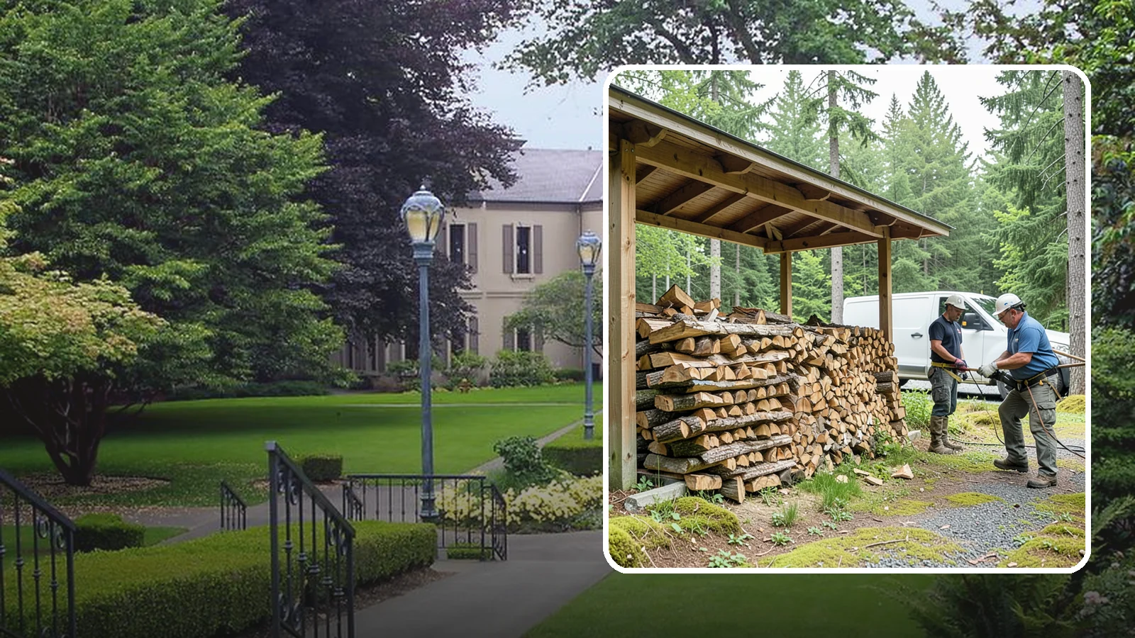 Firewood Stacking Service in Woodinville, King County, WA - Our firewood stacking service neatly and securely stacks your delivered wood so it seasons well and stays easy to access.