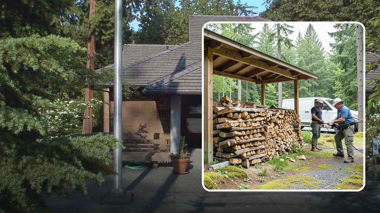 Firewood Stacking Service in Yarrow Point, King County, WA - Our firewood stacking service neatly and securely stacks your delivered wood so it seasons well and stays easy to access.