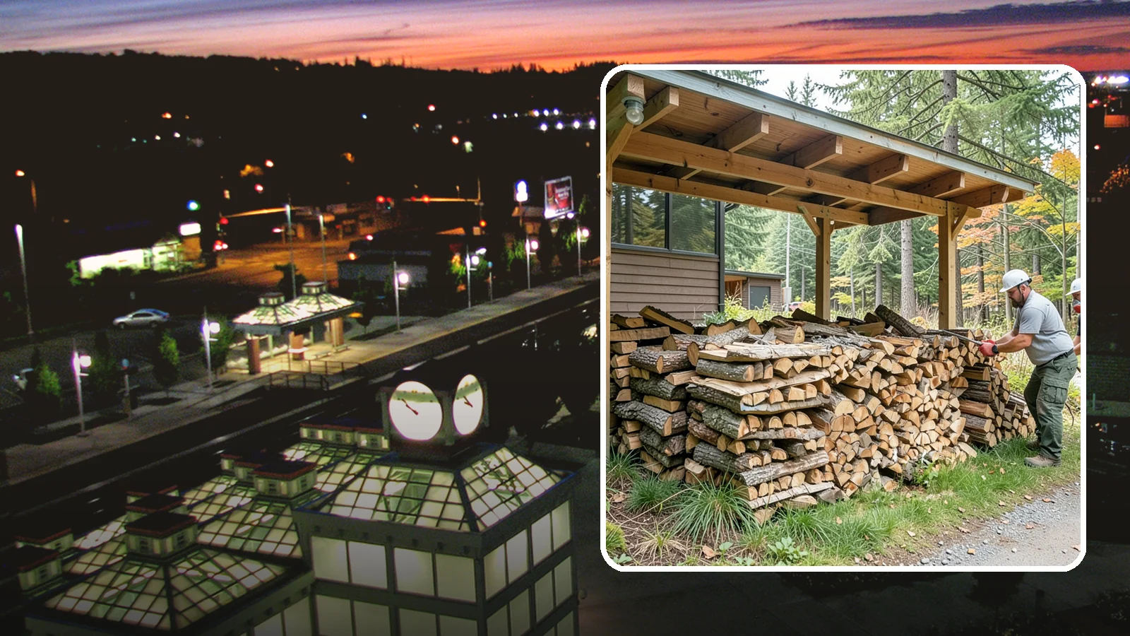 Firewood Stacking in Auburn, King County, WA - We neatly stack your delivered firewood wherever you want it, so it dries better, stores tidy, and is ready to grab.