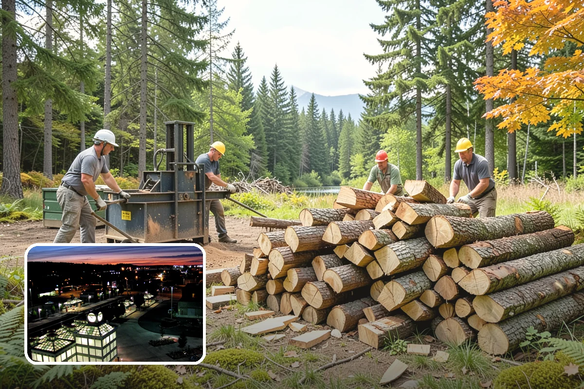Firewood Stacking in Auburn, King County, WA - Saves you the labor of stacking a heavy load