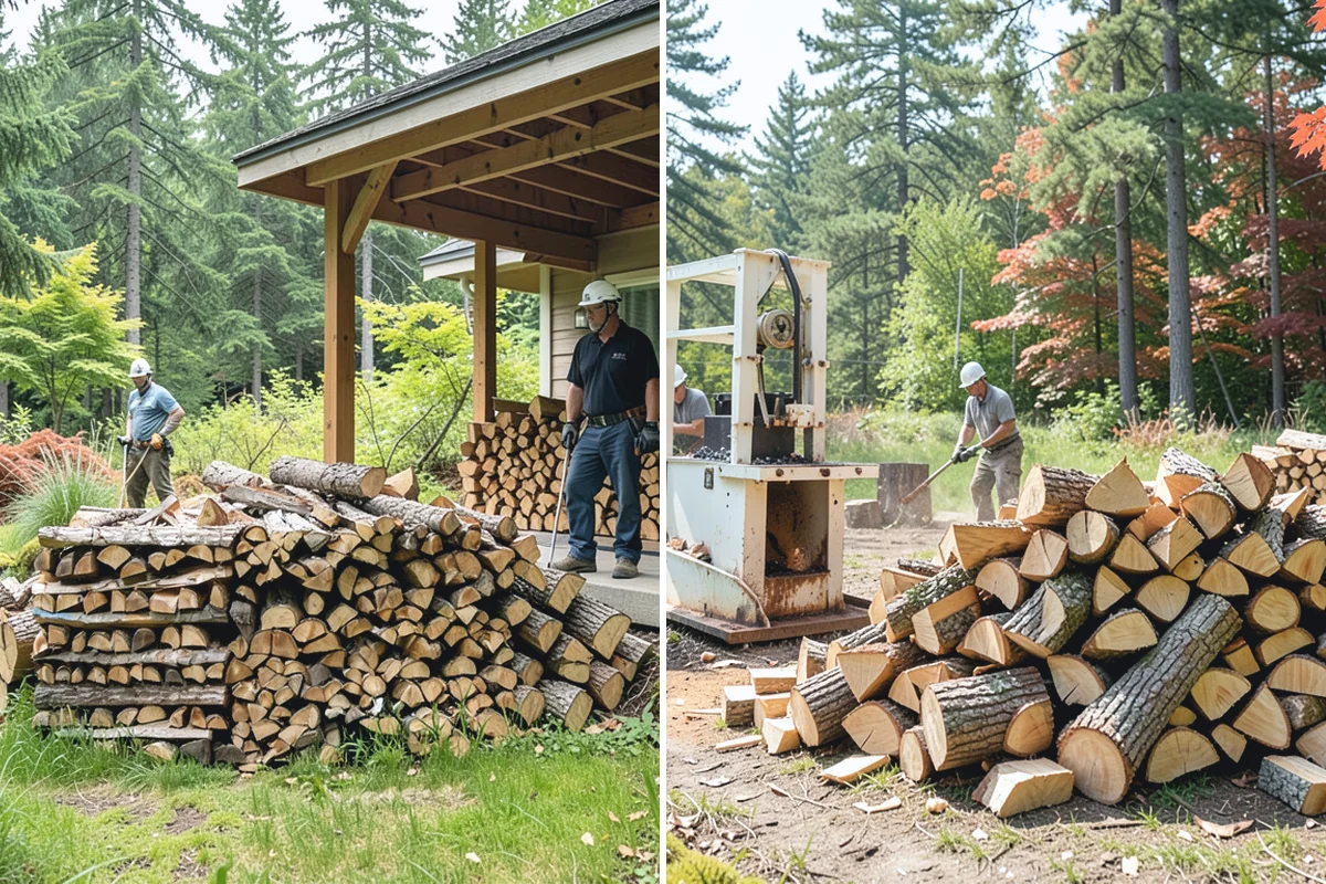 Firewood Stacking in Auburn, King County, WA - We deliver your measured, seasoned order