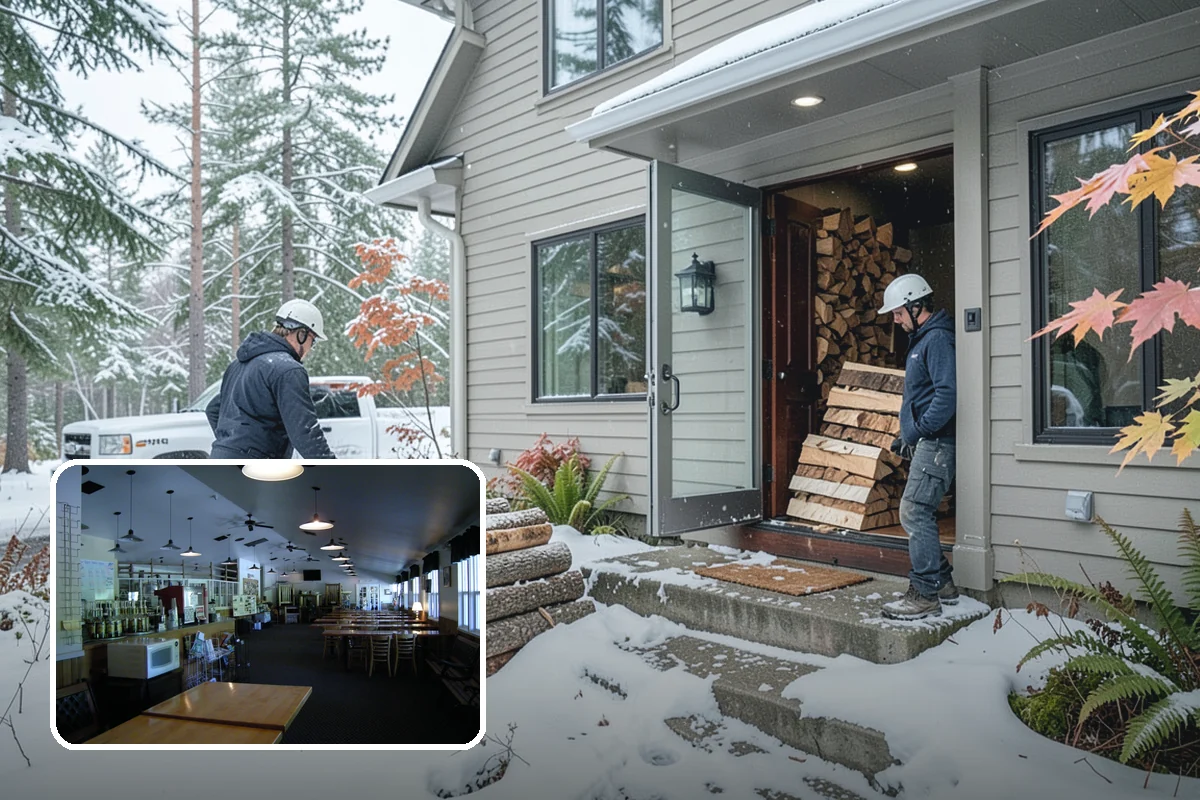 Firewood Stacking in Black Diamond, King County, WA - Saves you the labor of stacking a heavy load