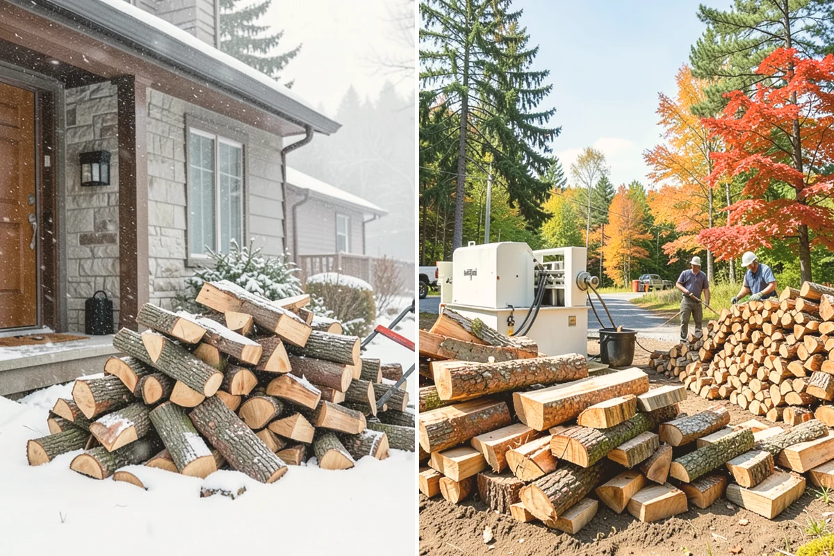 Firewood Stacking in Bothell, King County, WA - We deliver your measured, seasoned order