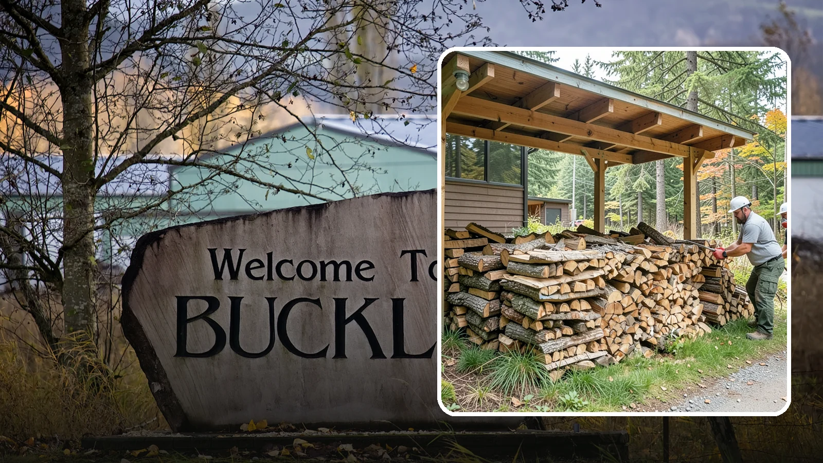 Firewood Stacking in Buckley, Pierce County, WA - We neatly stack your delivered firewood wherever you want it, so it dries better, stores tidy, and is ready to grab.