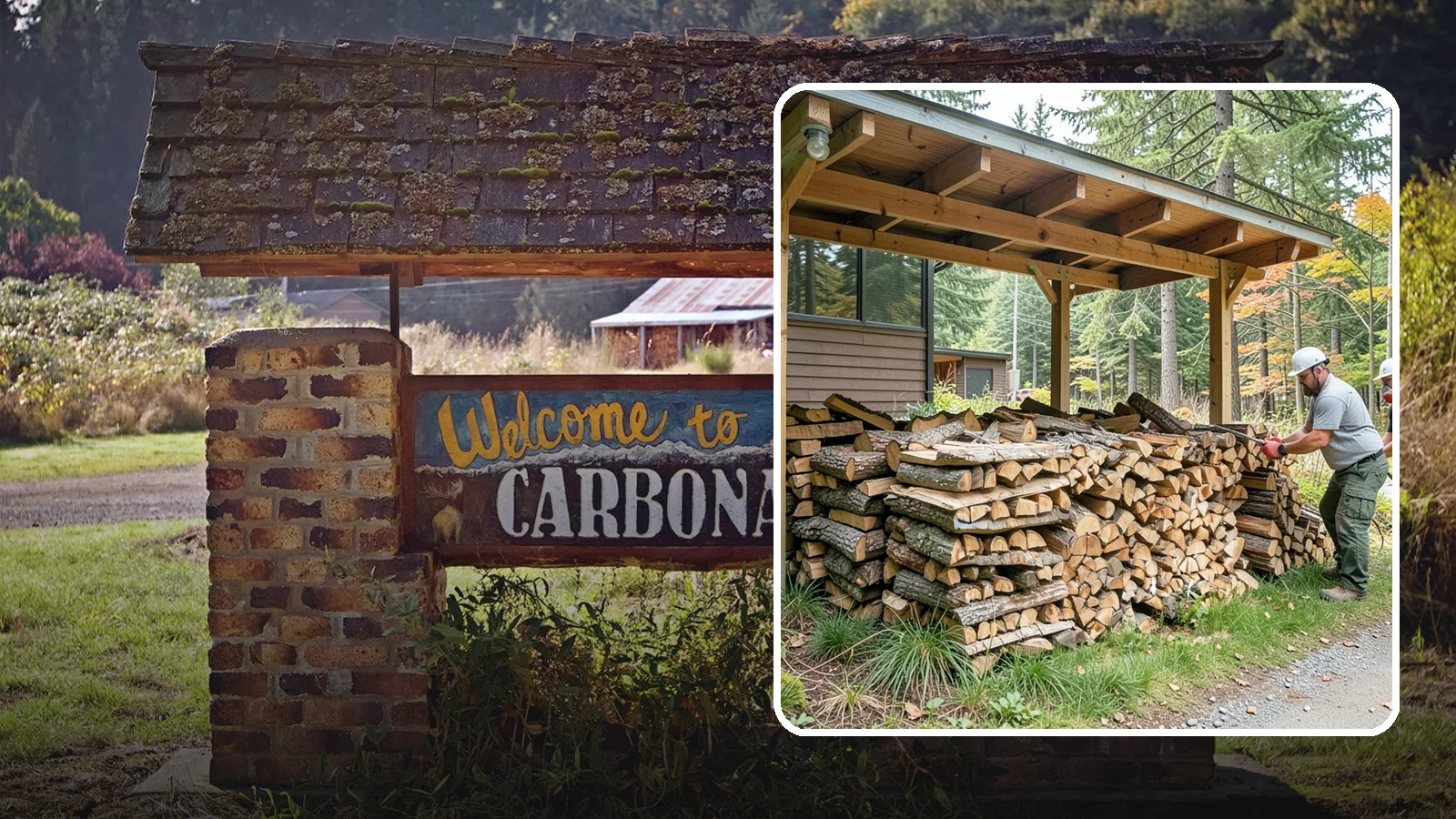 Firewood Stacking in Carbonado, Pierce County, WA - We neatly stack your delivered firewood wherever you want it, so it dries better, stores tidy, and is ready to grab.