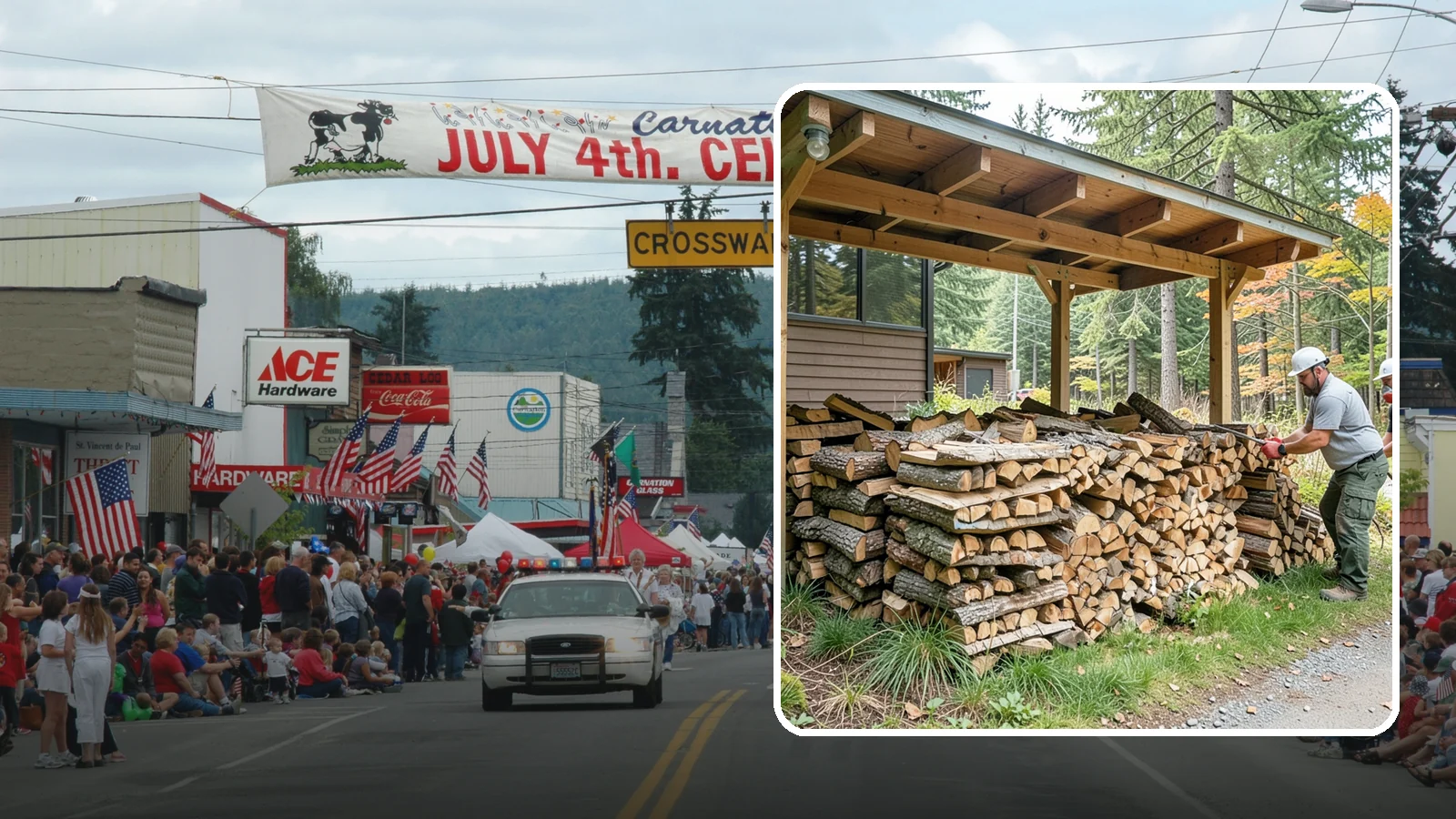 Firewood Stacking in Carnation, King County, WA - We neatly stack your delivered firewood wherever you want it, so it dries better, stores tidy, and is ready to grab.