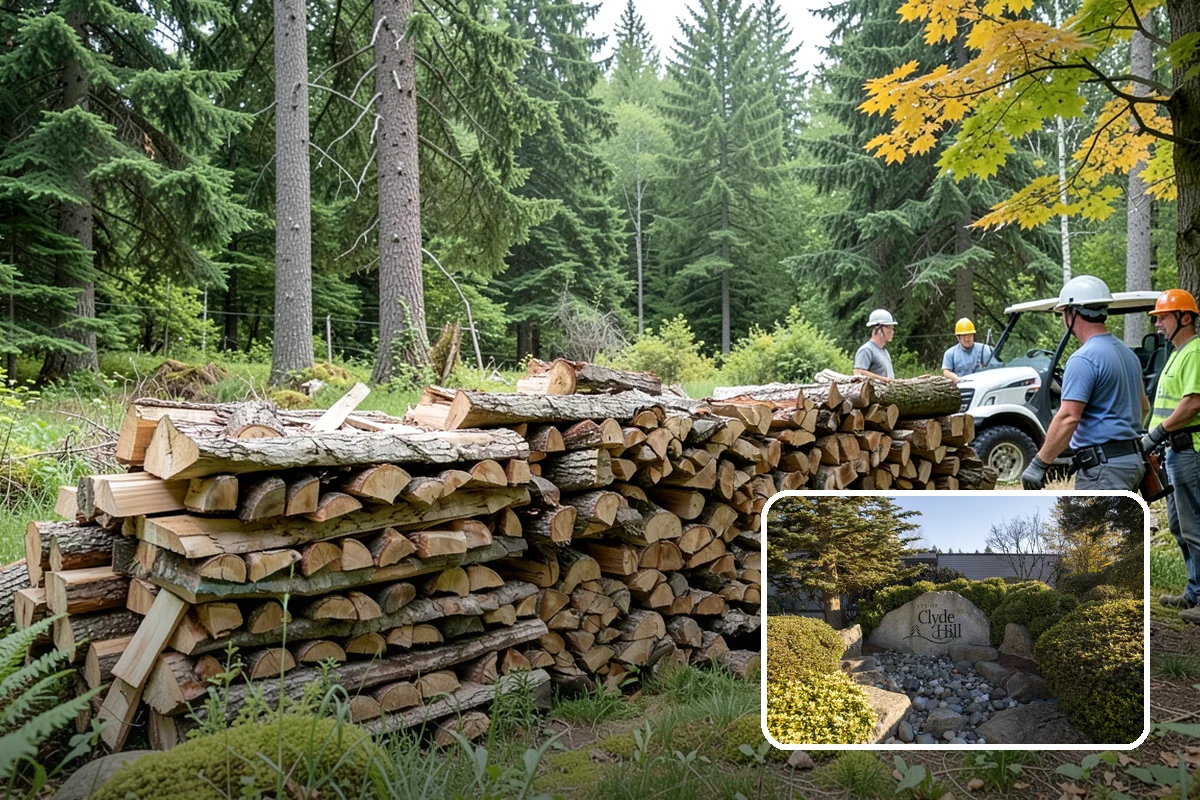 Firewood Stacking in Clyde Hill, King County, WA - Saves you the labor of stacking a heavy load